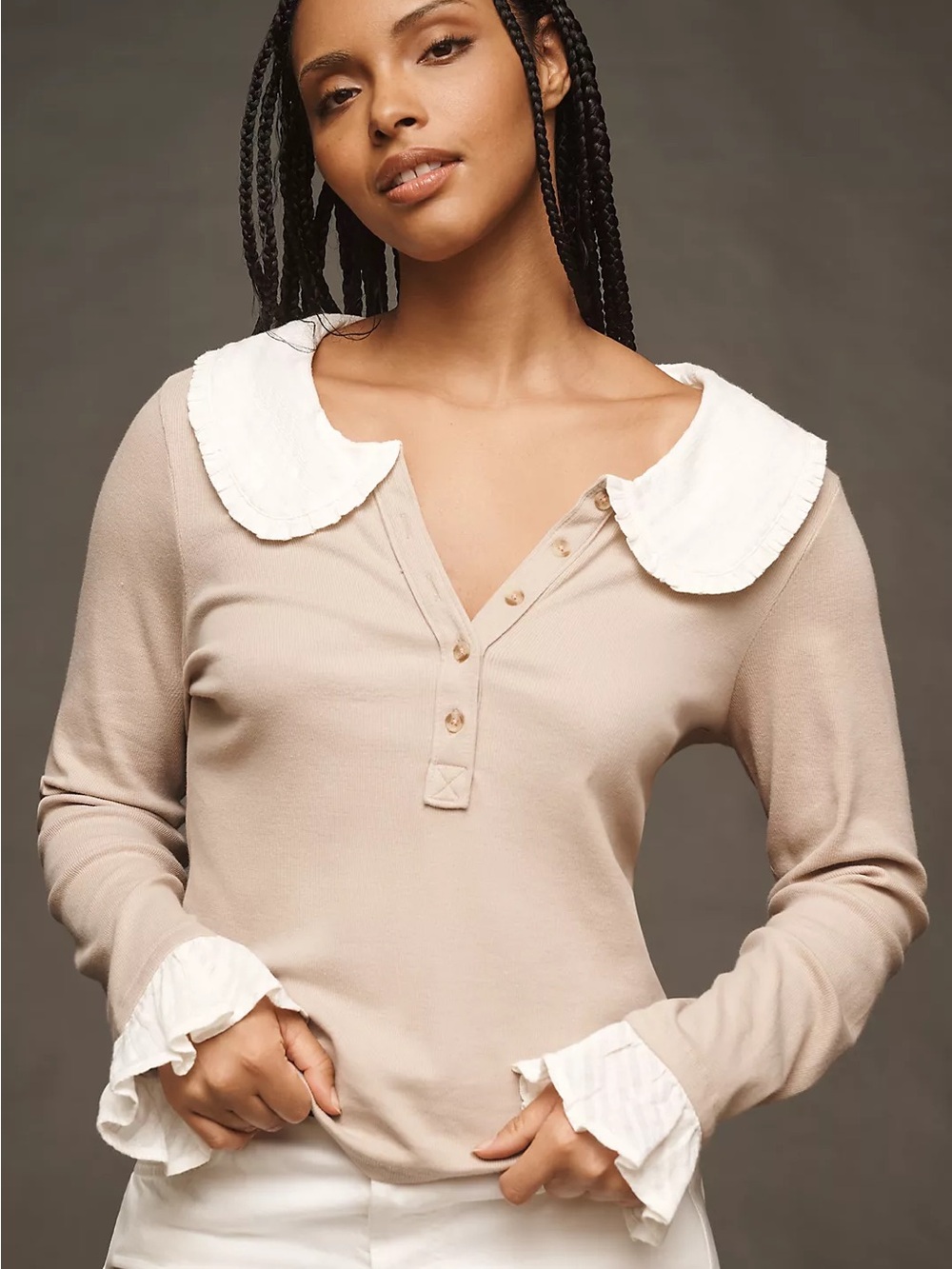 Nwot Pilcro Keira long sleeve blouse
